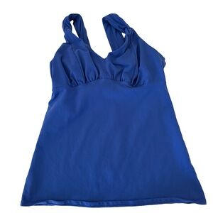 Athleta Women Blue  Athletic Work Out Tank Top SZ M ?